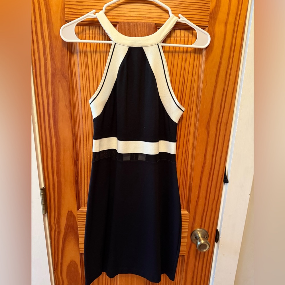 Express Black and White Dress, EUC